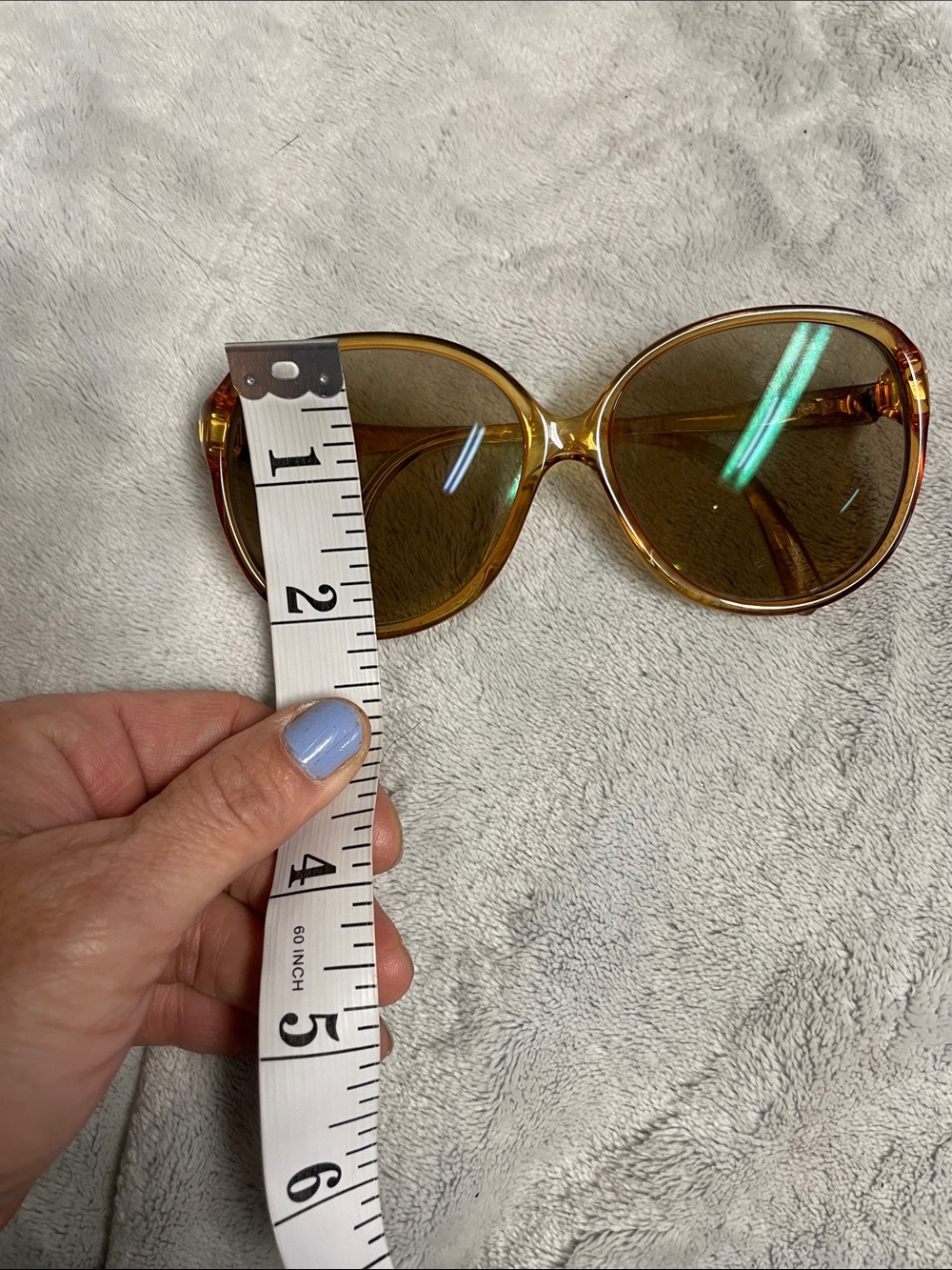 Vintage 70s Carl Zeiss Amber Oversized Women's Sunglasses- excellent shape - Picture 11 of 11